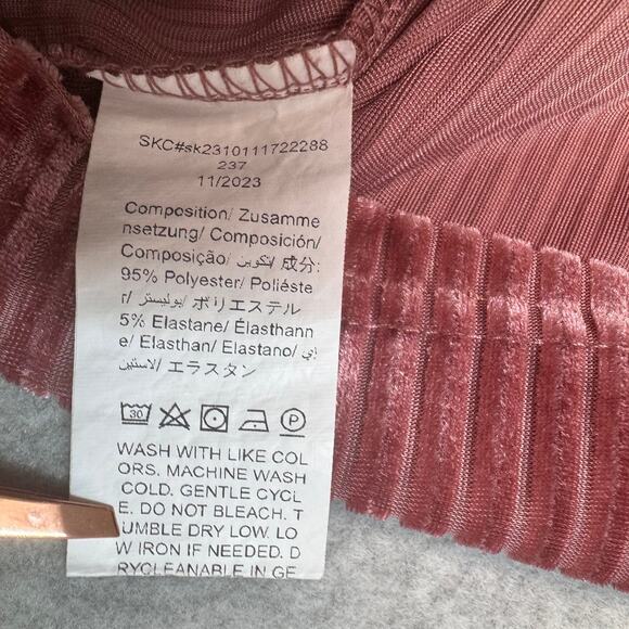 Shein Dress Bundle of 2 Girls 7Y Dusty Rose Ribbed Pullover Long Sleeve Velvet - Picture 8 of 8